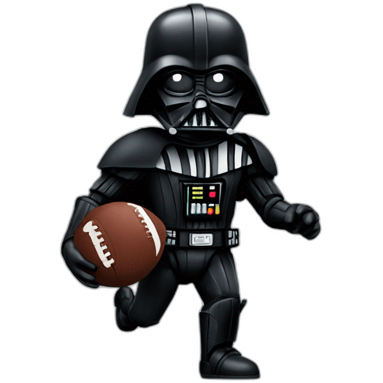 Darth Vader plays football emoji