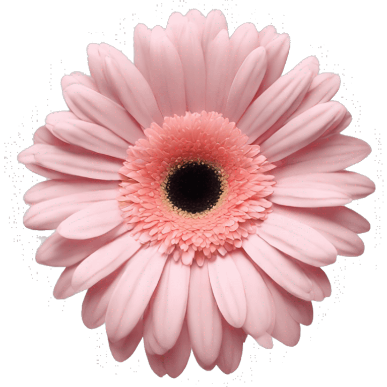 pale pink one flower gerbera emoji