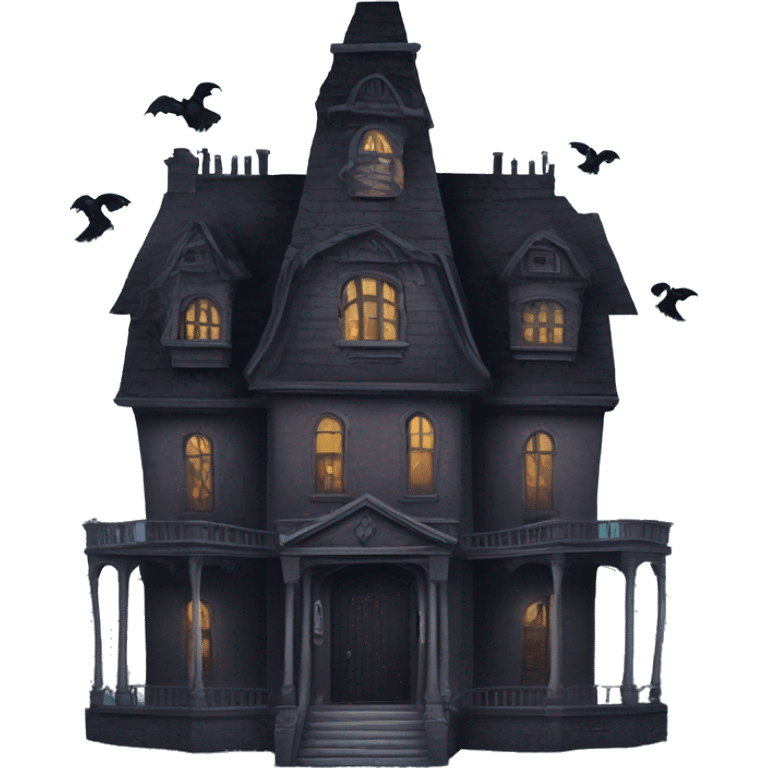 Nevermore Academy. Haunted Addams house.  emoji