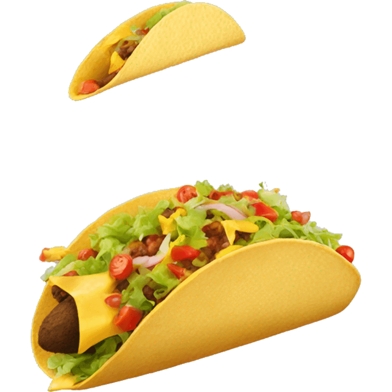 Taco falling emoji