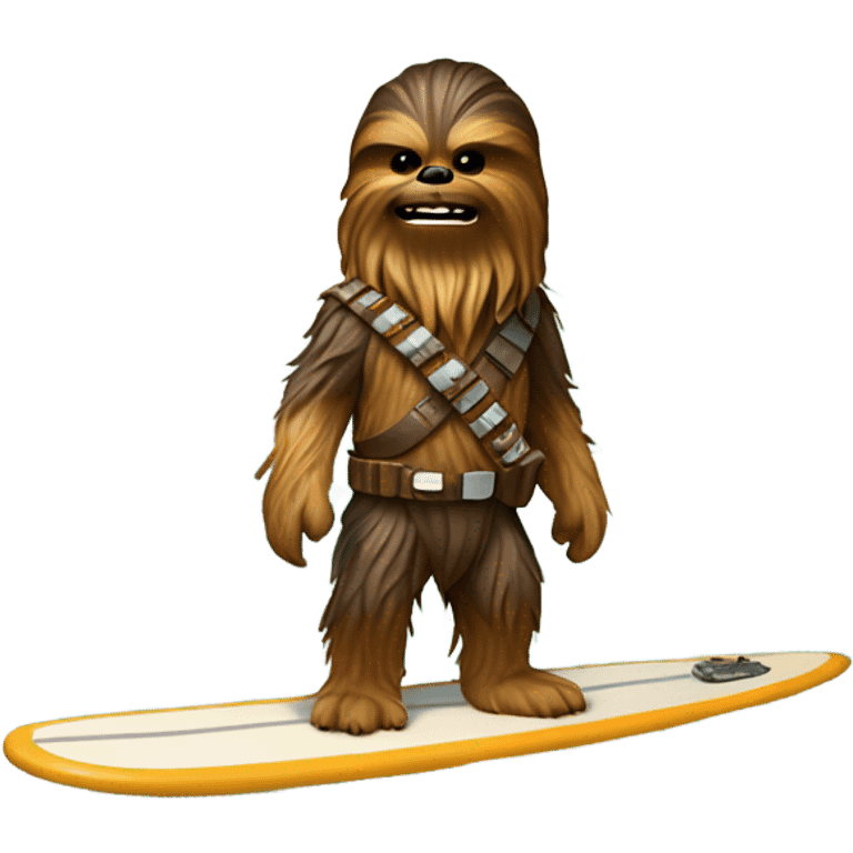 Chewbacca on surfboard emoji