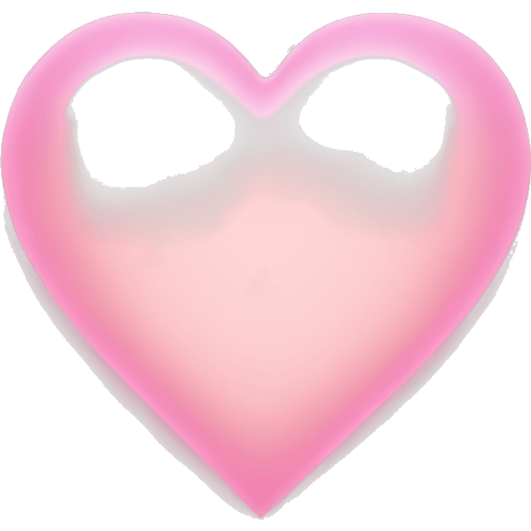 light pink heart with a glow emoji