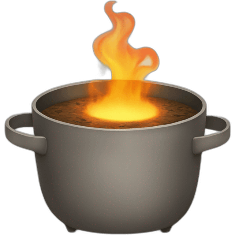 Burning Tofu in pot emoji