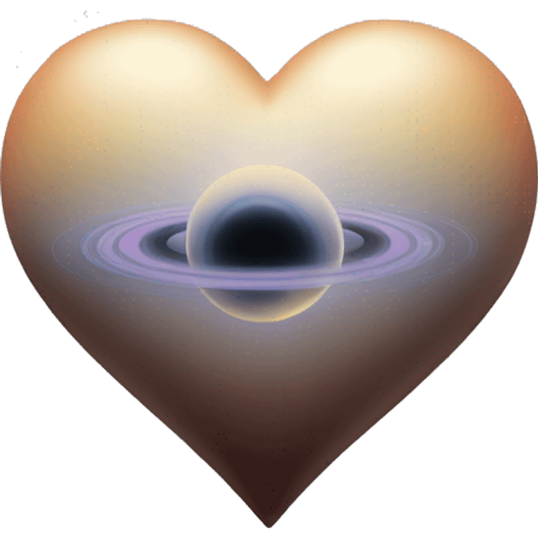 titaniuim heart shape saturn emoji