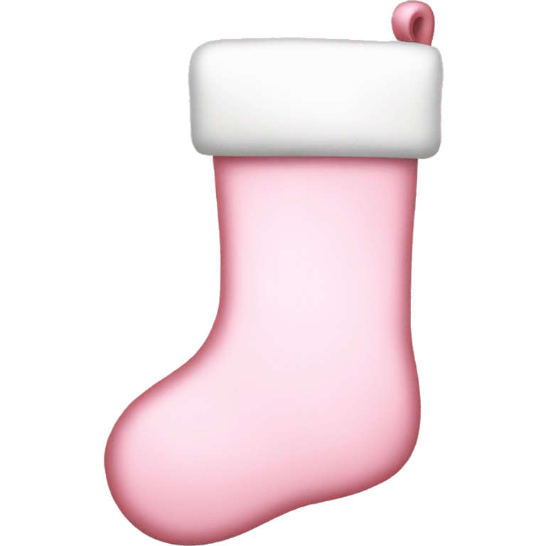  light pink Christmas stocking emoji