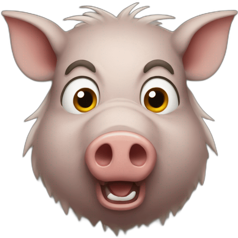 shocked boar emoji