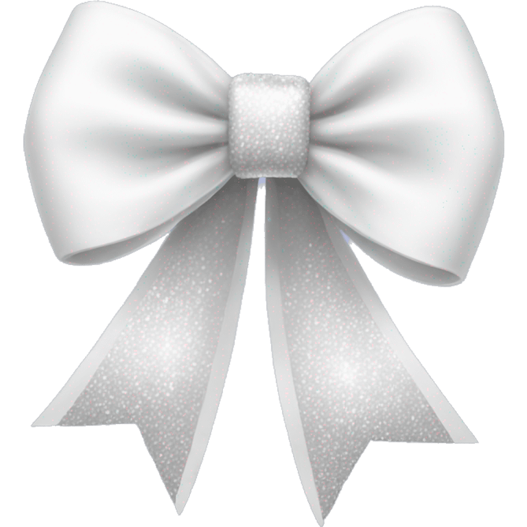 White sparkle bow emoji