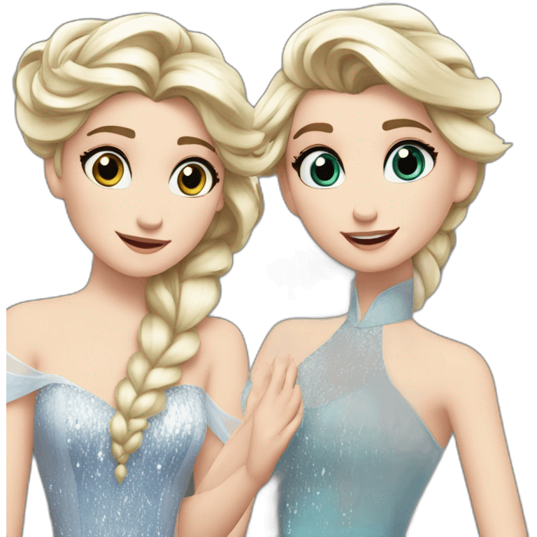 Michou et elsa YouTube emoji