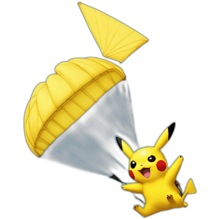 pikachu pen paragliding emoji