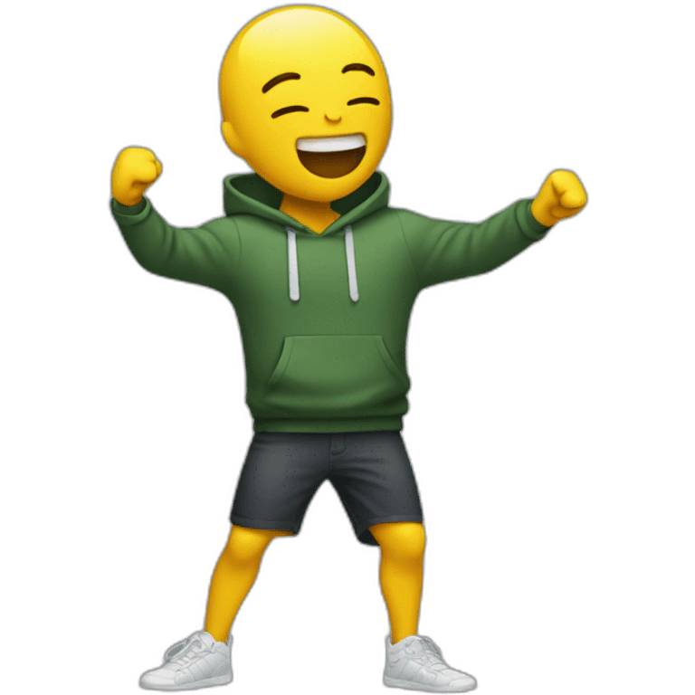 arms doing the dab emoji