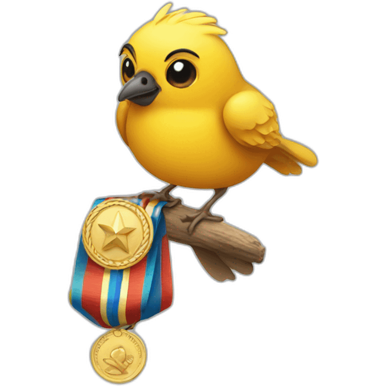 bird with a medal emoji