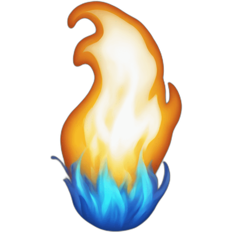 Blue fire emoji