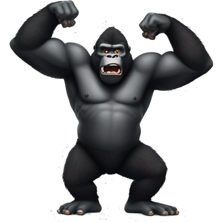 King Kong flexing emoji