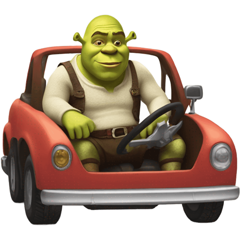 shrek in a car  emoji