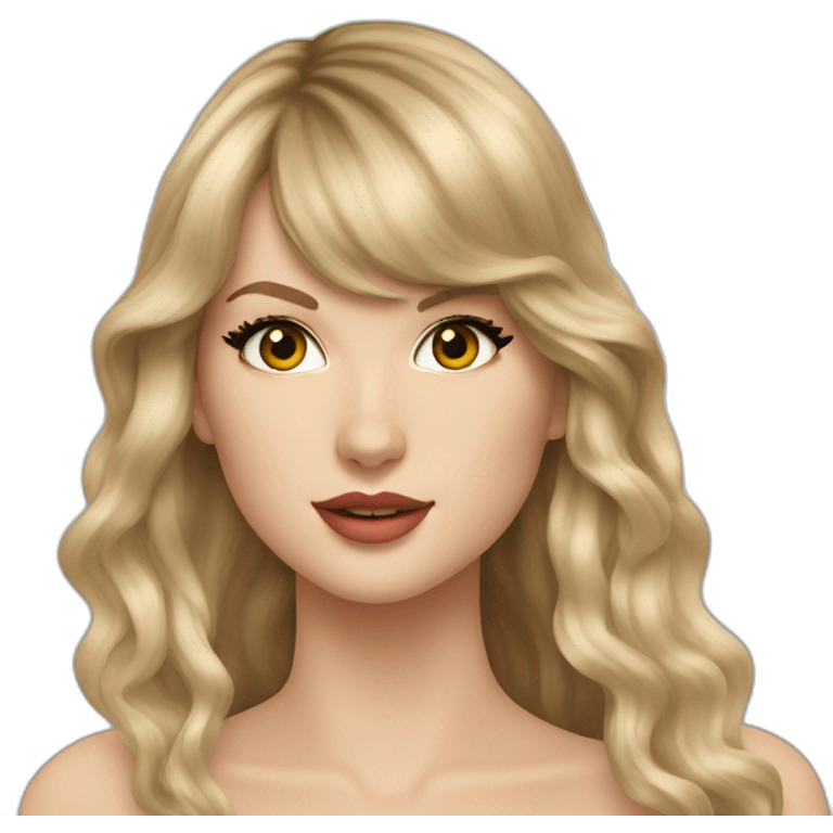 taylor swift with long hair emoji