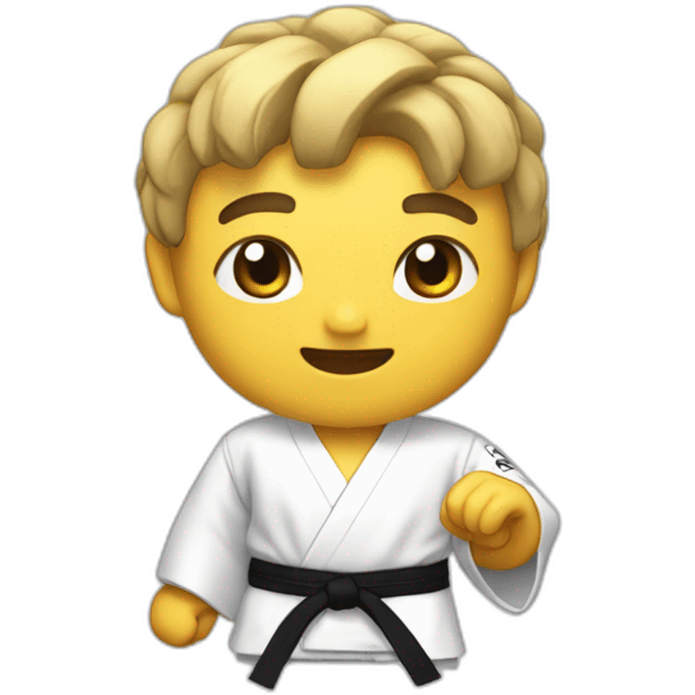 Karateka pelo moreno emoji