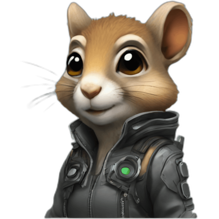 cyberpunk squirrel emoji