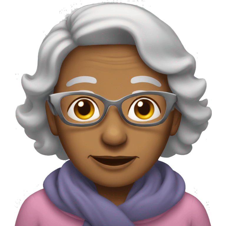 grandmother on a plane emoji