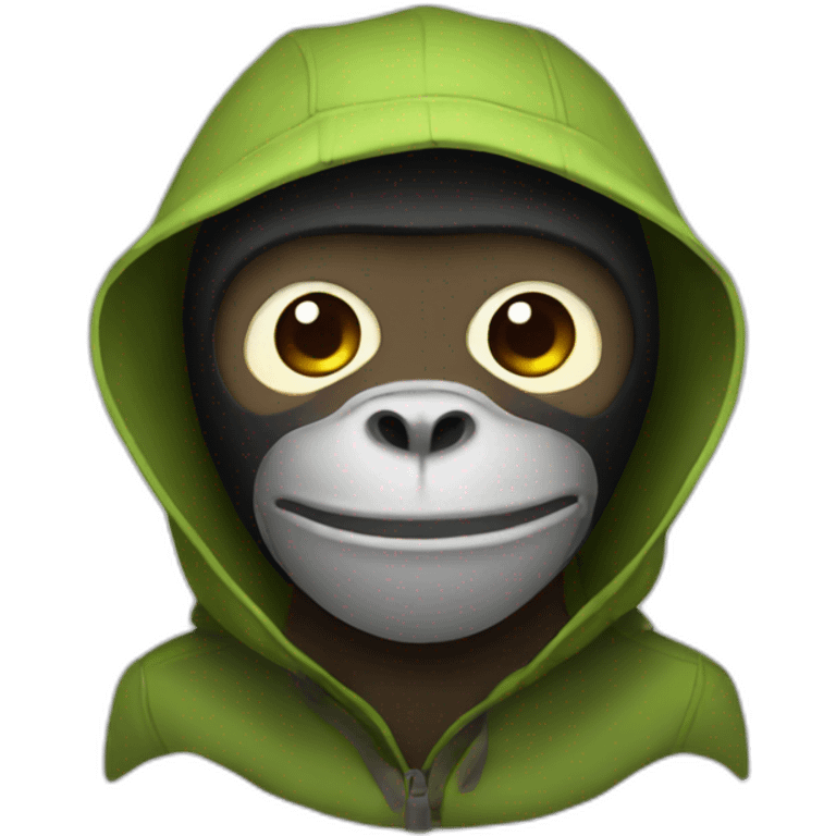 monkey in a balaclava emoji