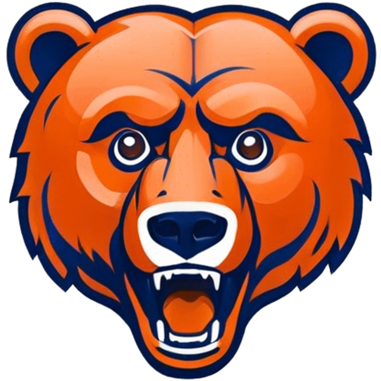 custom chicago bears logo emoji