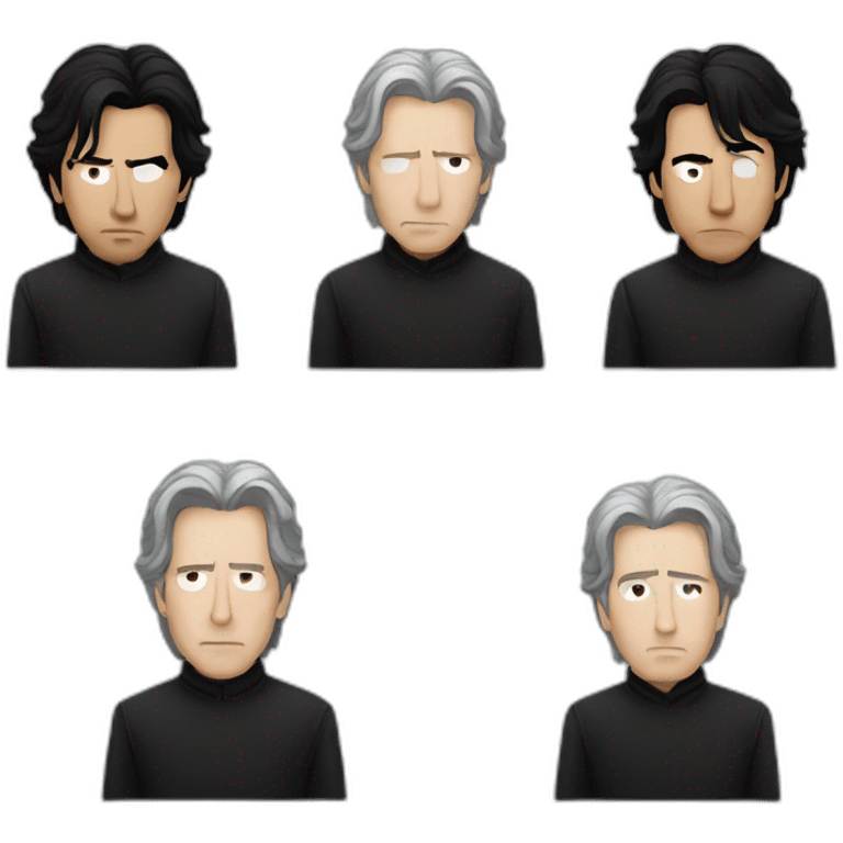 alan rickman serious and black hair emoji