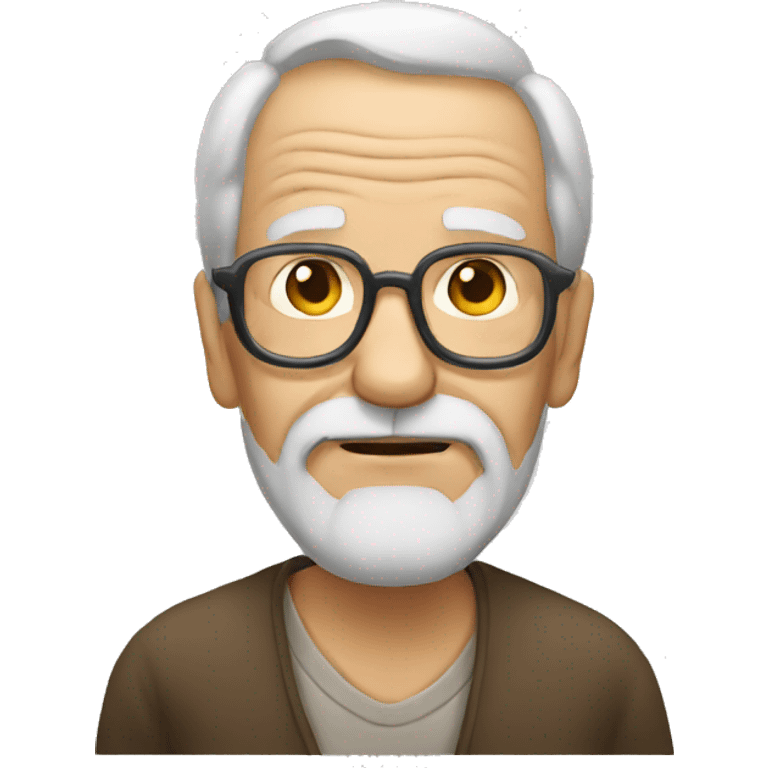 Old man without hear emoji