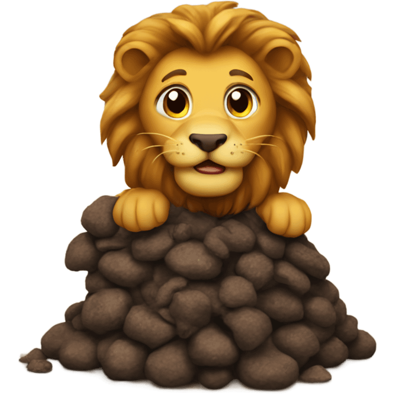 Lion poop emoji