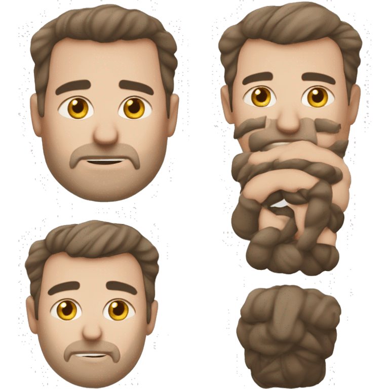 маленький рыжий лисенок ест большой торт emoji