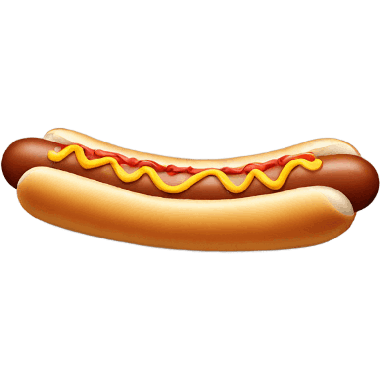 A long hot dog emoji