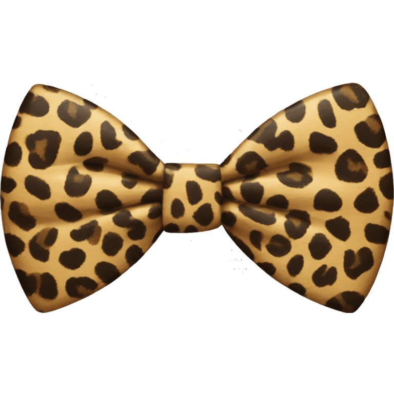 Leopard bow emoji