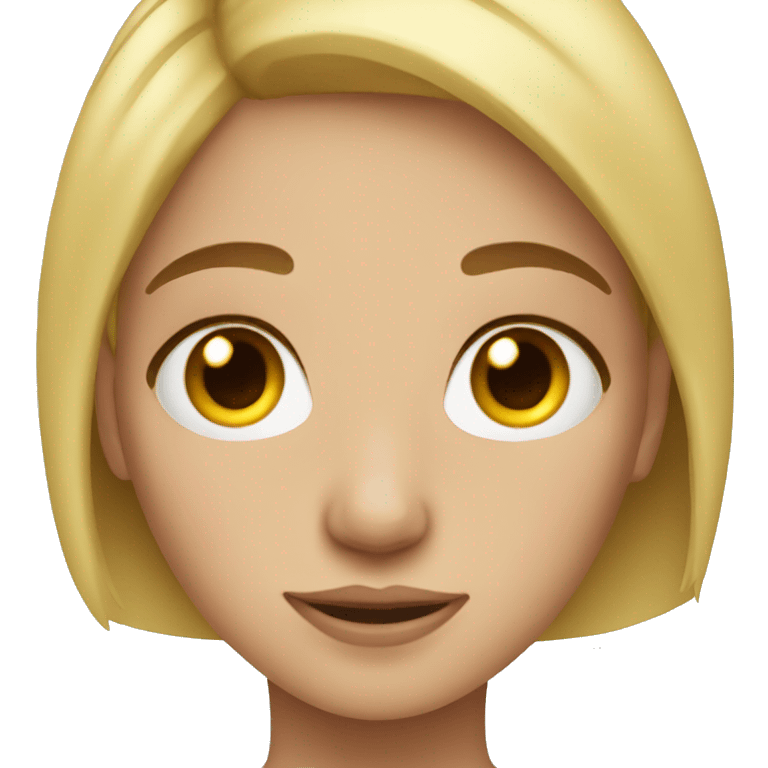 blonde girl freckles emoji