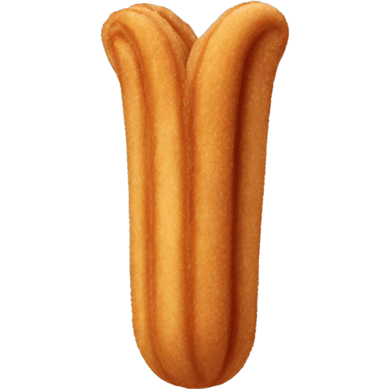 Churro with a chocolate tip emoji