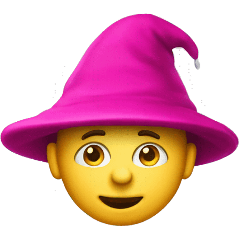 gnomo con cappello fucsia  emoji