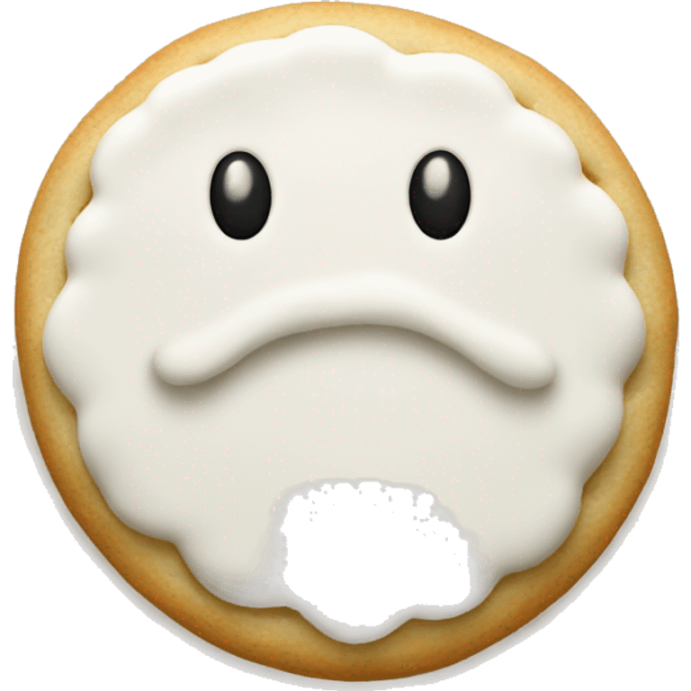 christmas white cookie emoji