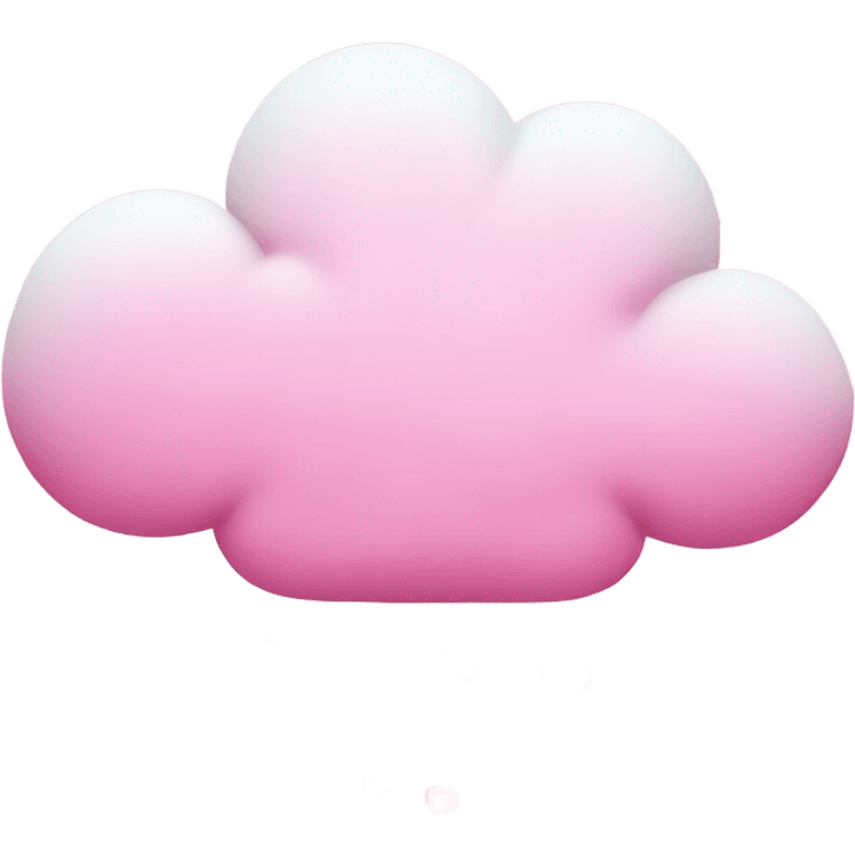 cloud emoji with pink heats on it 💗 emoji