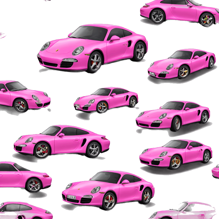 pink porche  emoji