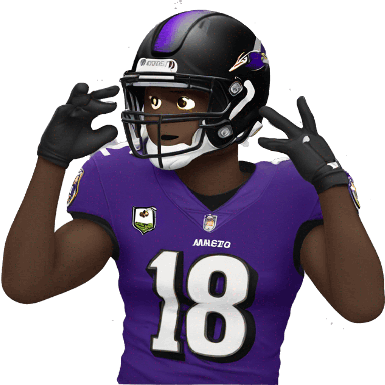 Lamar Jackson Dabbing emoji