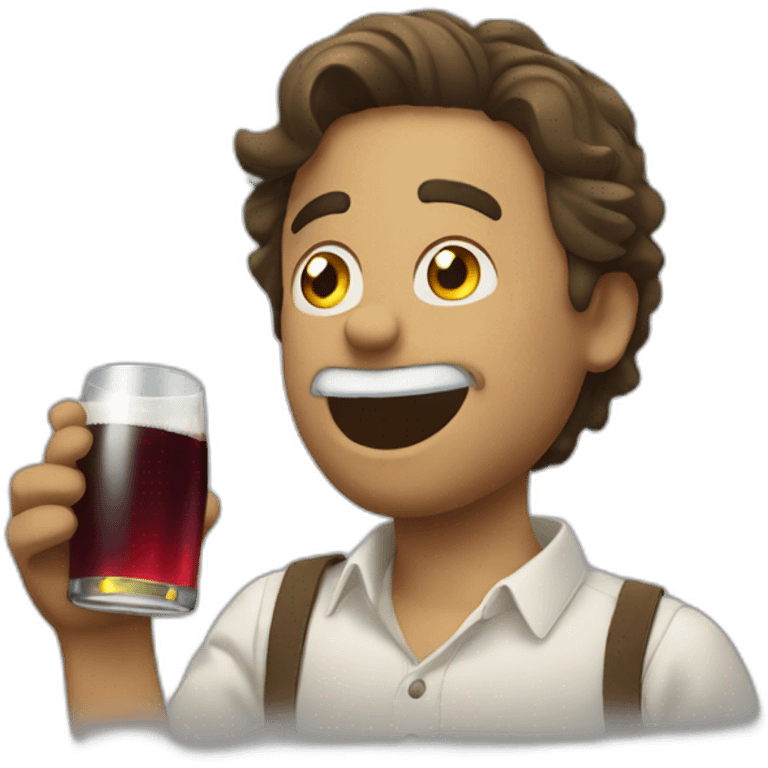 Chat qui boit de l'alcool emoji