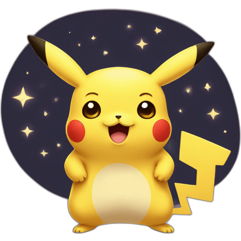 Pikachu saying goodnight emoji