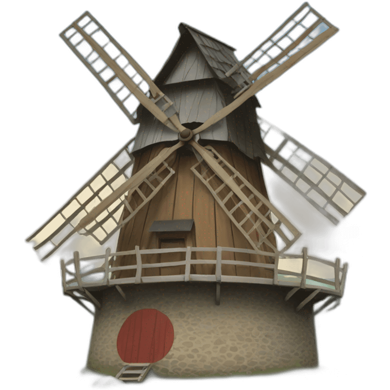 Un moulin à vent emoji