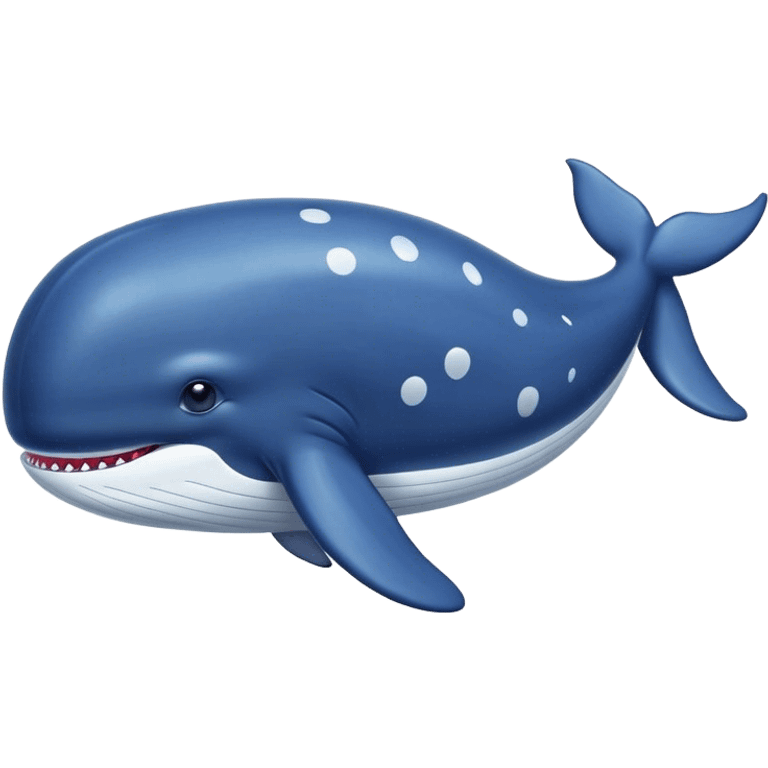 dark blue whale with smal white dots in body emoji