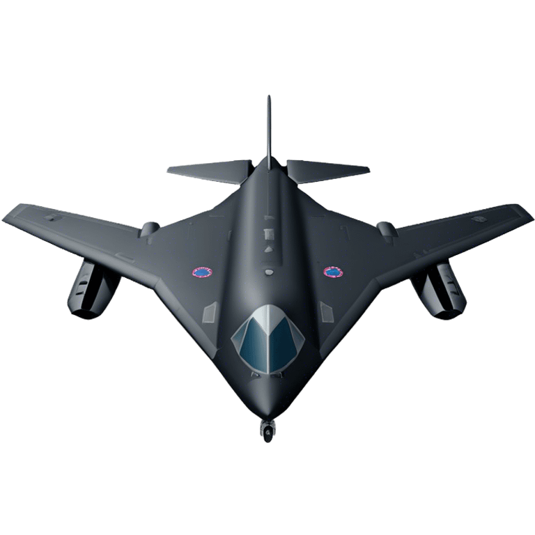 Military Bomber - B-2 Spirit - Northrop Grumman (Model Year: 2021) (Iconic colour: Stealth black) emoji