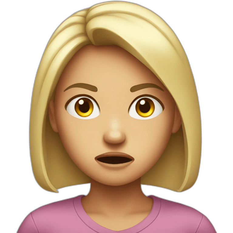 Angry girl emoji