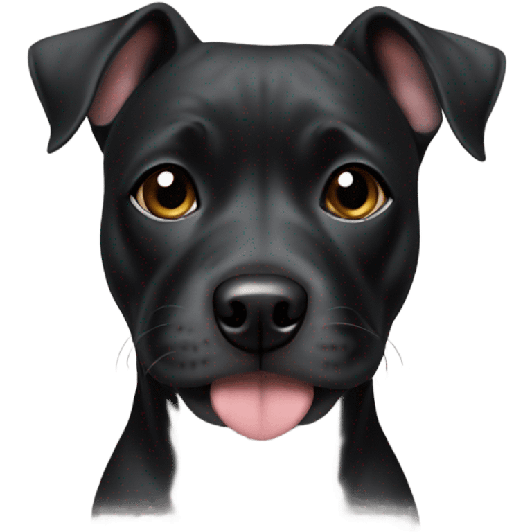 American stafforshire terrier black emoji