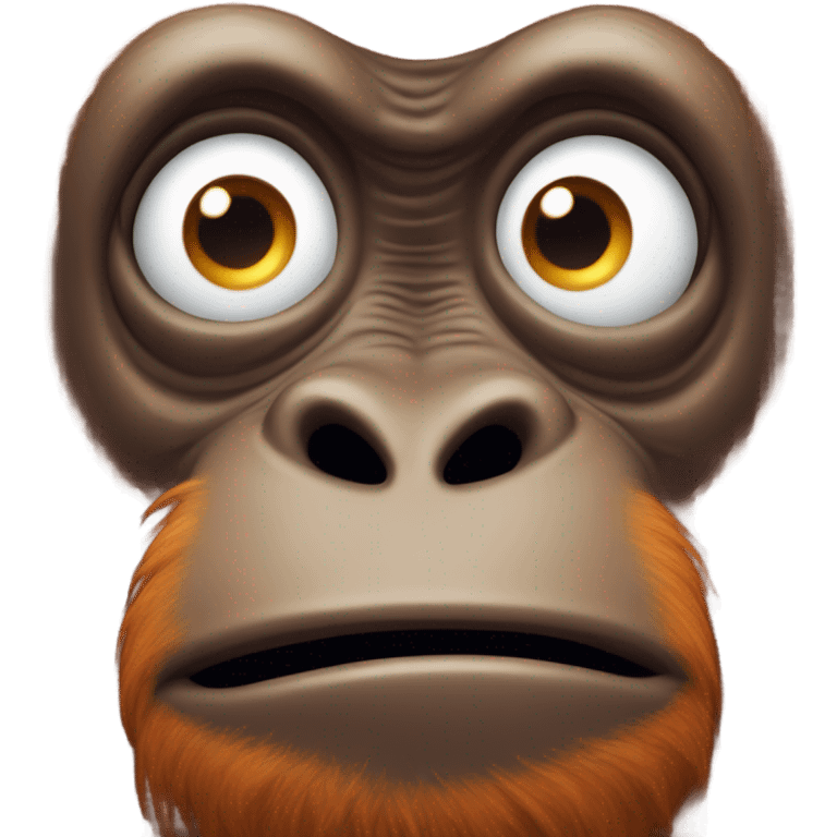 Stupid looking Orangutan  emoji