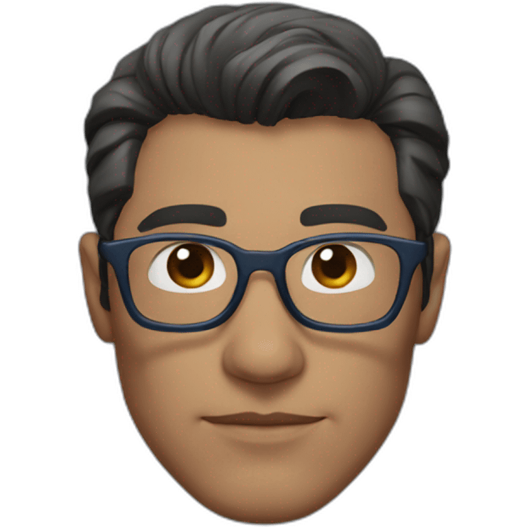 Superman with glasses emoji