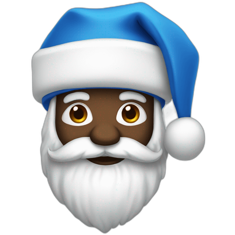 blue santa emoji