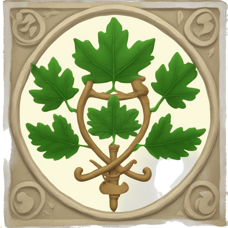 Coat of arms with leafs  emoji