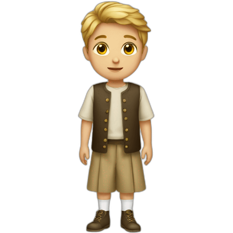 Boy wearing a frock emoji