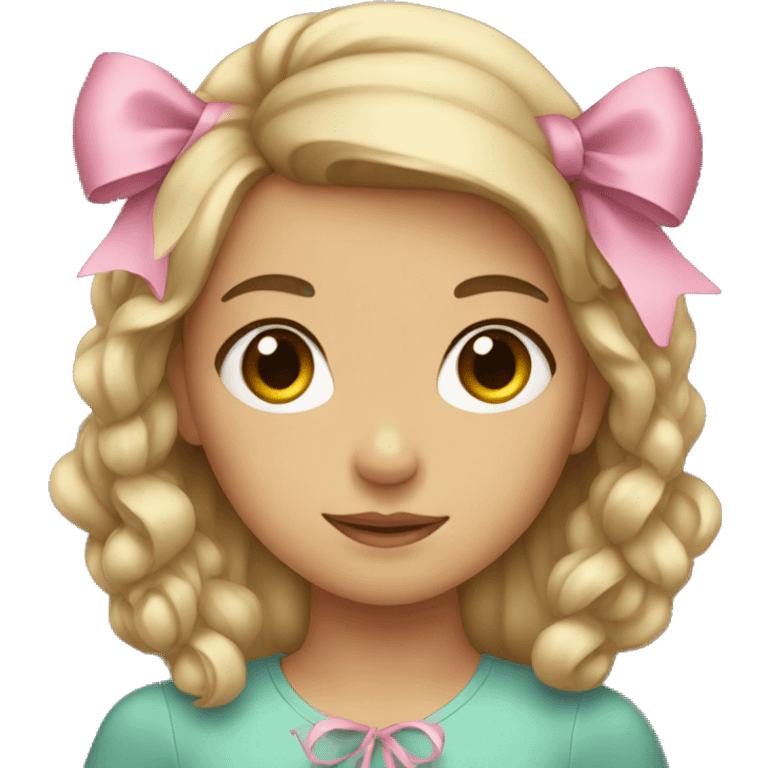 girl in bows emoji